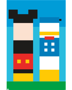 Disney Mickey Mouse & Donald - Pixels