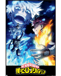 My Hero Academia: Season 7 - Todoroki vs Dabi Key Art