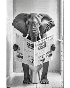 Reinders: Toilet Humor - Elephant Toilet