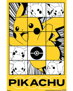 Pokémon (1996) - Pikachu Manga Style Grid