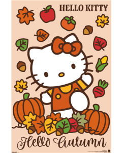 Hello Kitty: 2025 Harvest - Autumn Leaves and Plaid Bow