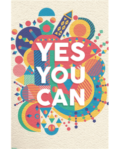 Motivational Quote - Yes You Can Colorful