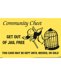 Monopoly: Community Chest - Get Out of Jail Free Card