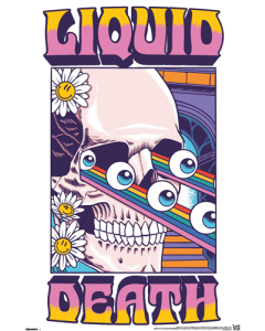Liquid Death - Skull Studio Case Art