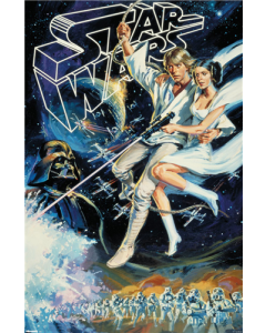 Star Wars: Episode IV - A New Hope (1977) - Luke & Leia Illustration