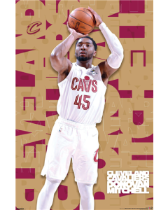 NBA Cleveland Cavaliers: Word Block - Donovan Mitchell 26