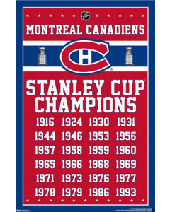 NHL Montreal Canadiens Champions 13