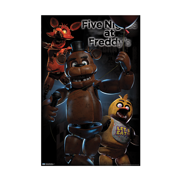 Five Nights at Freddy's Glow in the Dark Poster - 22.375 x 34