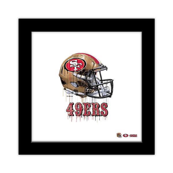 Gallery Pops NFL San Francisco 49ers - Drip Helmet Framed Art Print