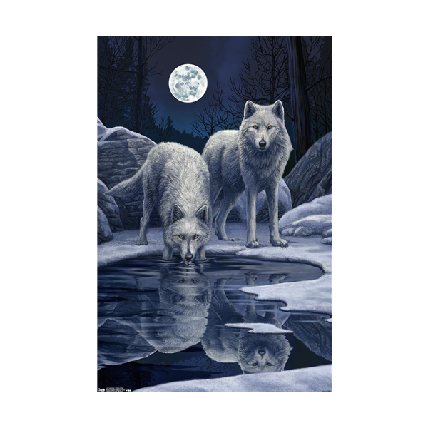 Nástěnné hodiny Lis Prker - Wrriors of Winter Wolf z 265.00CZK