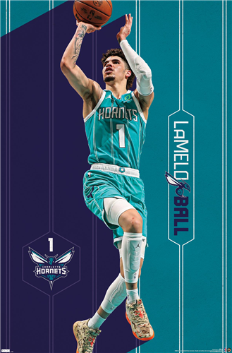 Trends International NBA Charlotte Hornets - LaMelo Ball 2023 Poster
