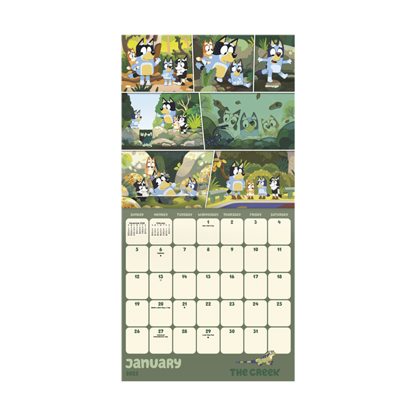 DateWorks 2025 Bluey Wall Calendar dateworks-2025-bluey-wall-calendar