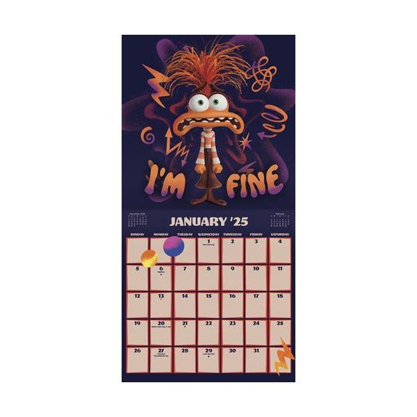DateWorks 2025 Disney Inside Out 2 Wall Calendar dateworks-2025-disney-inside-out-2-wall-calendar