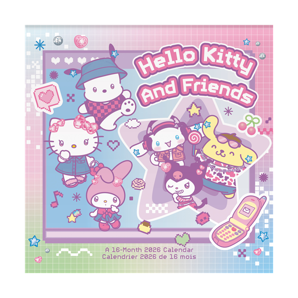 DateWorks 2026 Sanrio - Hello Kitty and Friends (Bilingual French) Wall ...