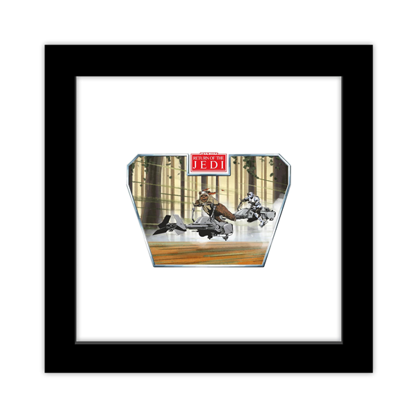 Gallery Pops Star Wars: Saga - Return of the Jedi Ewok Speeder Framed ...