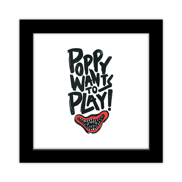 Poppy Rice Play Gallery Pops Poppy Playtime - Poppy Wants to Play Framed Art Print