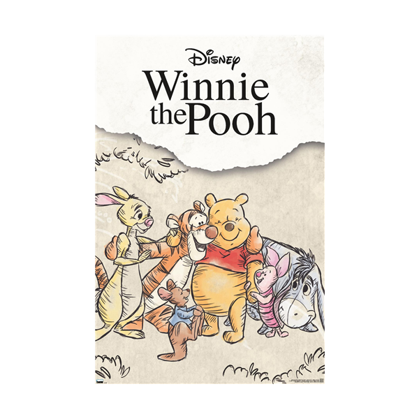 Allposters Disney Winnie The Pooh - Group Sketch Poster