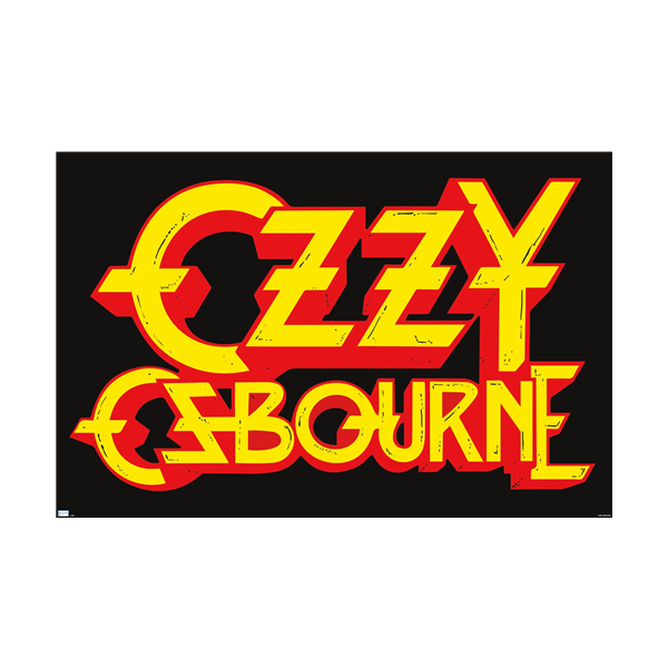 Trends Ozzy Osbourne Name Logo Poster