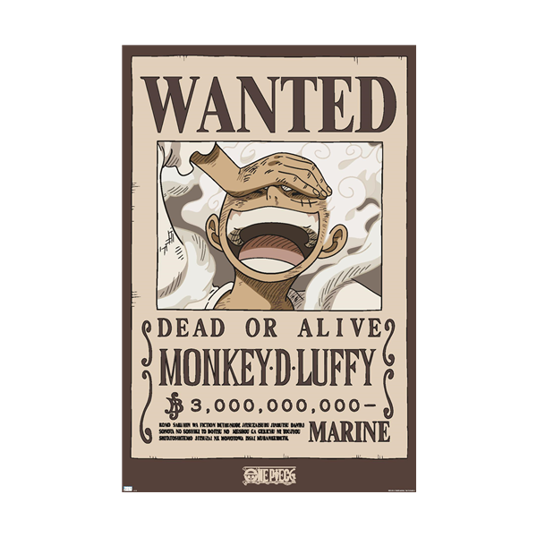 ONE PIECE ルフィ ポスター Trends One Piece - Monkey D Luffy Wanted Poster Poster
