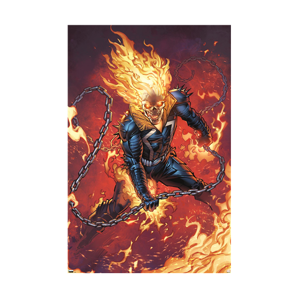 Ghost Rider Key Chain Trends Marvel Ghost Rider - Flaming Chain Poster