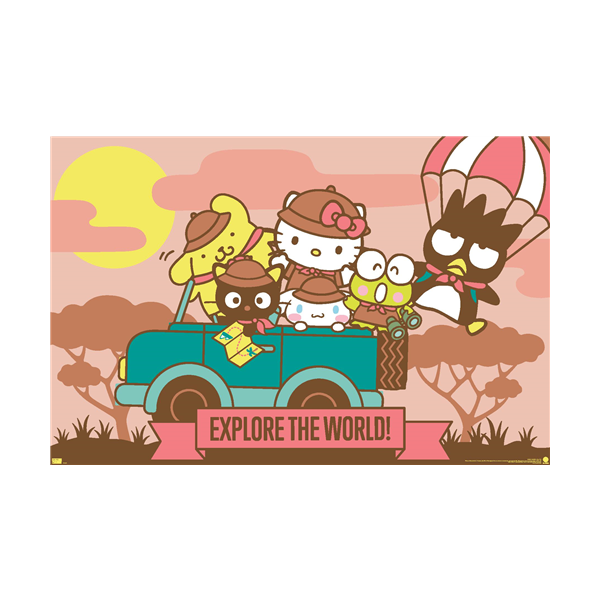 Trends Hello Kitty and Friends: 22 Seize The Moment - Safari Poster