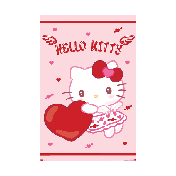 Trends Hello Kitty: 25 Valentine's Day - Hearts & Wings Poster
