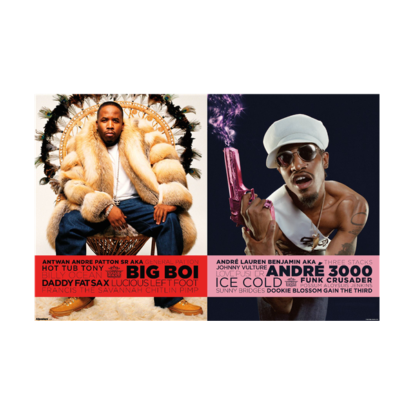 Allposters Outkast - André 3000 & Big Boi Poster