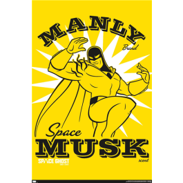 Trends International Space Ghost Coast to Coast - Manly Space Musk Wall