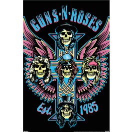Allposters Guns N' Roses - Winged Skater Cross Poster